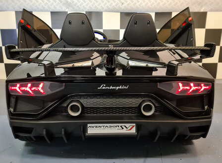 Lamborghini Aventador 2 persoons 24 VOLT met DRIFT Metallic Zwart