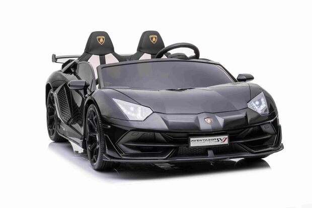 Lamborghini Aventador 2 persoons met afstandsbediening Metallic Zwart
