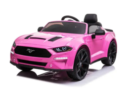 Ford Mustang Elektrische Kinderauto met RC Roze
