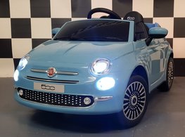 Fiat 500 blauw