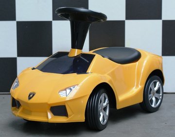 Loopauto Lamborghini Aventador geel